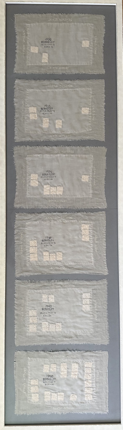 Time Series View of Block 36 — fifty years, hand-stitched