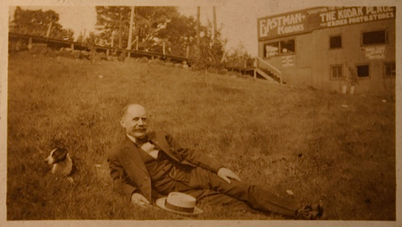 MJ Taylor at the Lake Placid Club, 1903 — archival photograph
